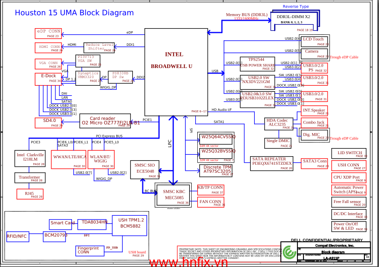 LA A911P Schematic