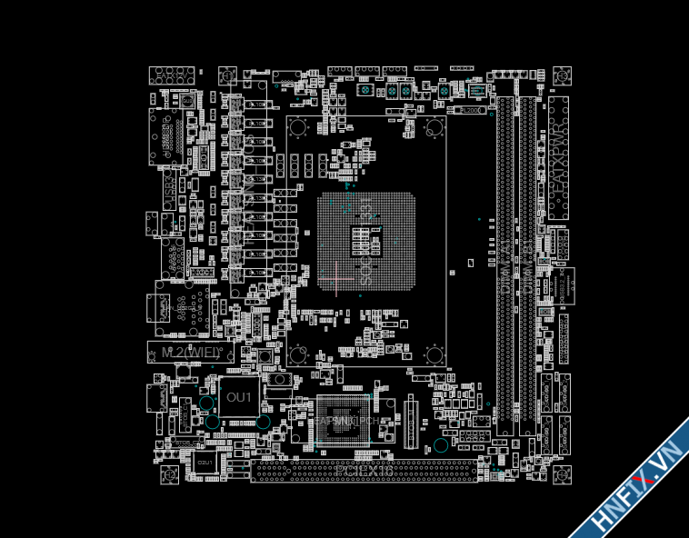 Asus ROG STRIX B550-I GAMING (60MB14L0-MB0A0G) Boardview