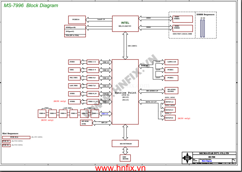 MSI H110M PRO-VD MS-7996 | Hnfix.vn