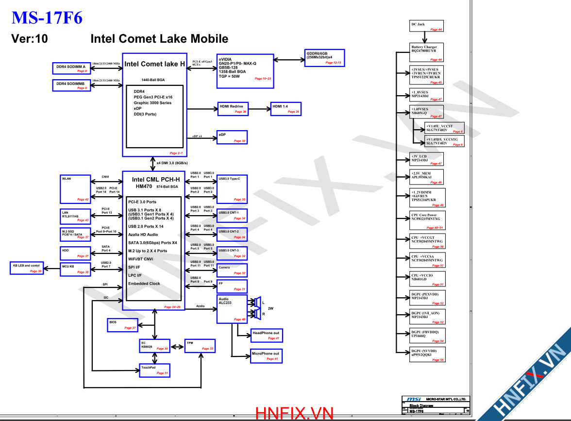 MSI MS-17F6 - MS-17F61 VER 1.0 schematic